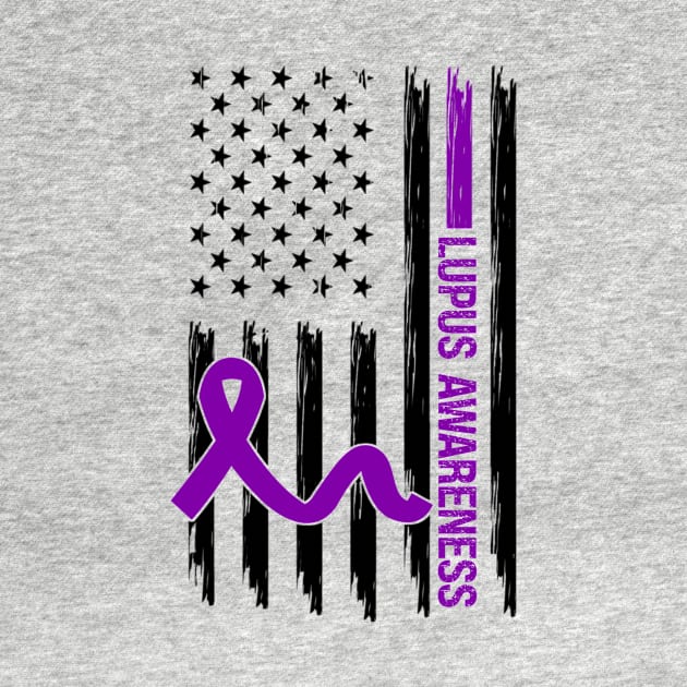 Lupus Awareness Flag by Geek-Down-Apparel